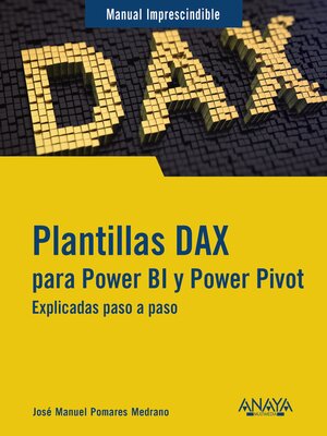 cover image of Plantillas DAX para Power BI y Power Pivot